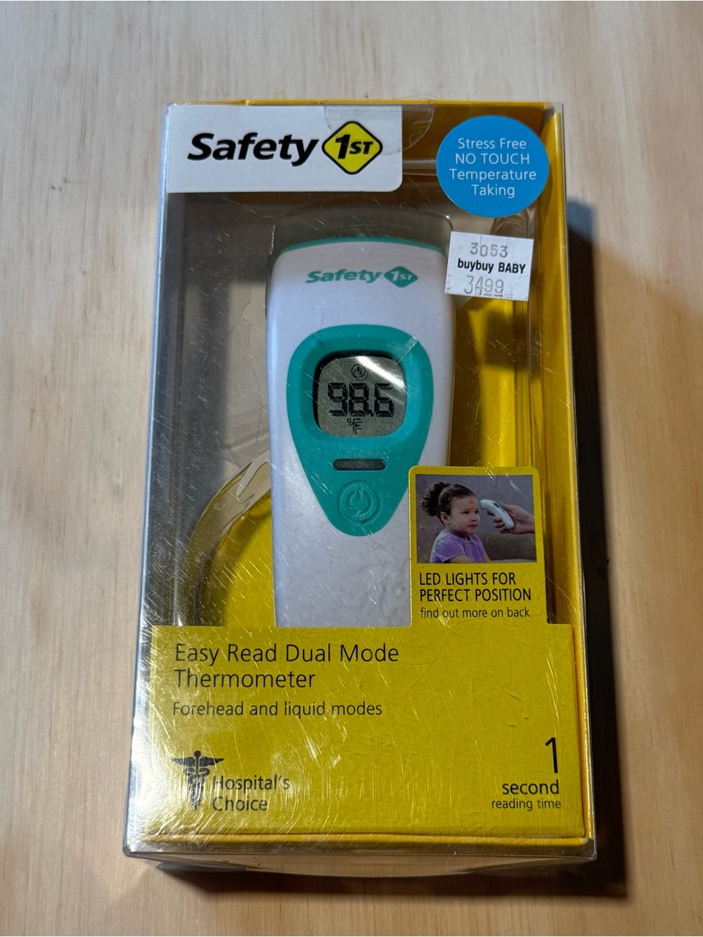 Safety 1st Hype-58 Easy Read Dual Mode Thermometer Brand New Sealed Read Info!
